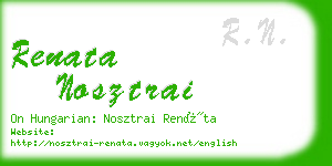 renata nosztrai business card